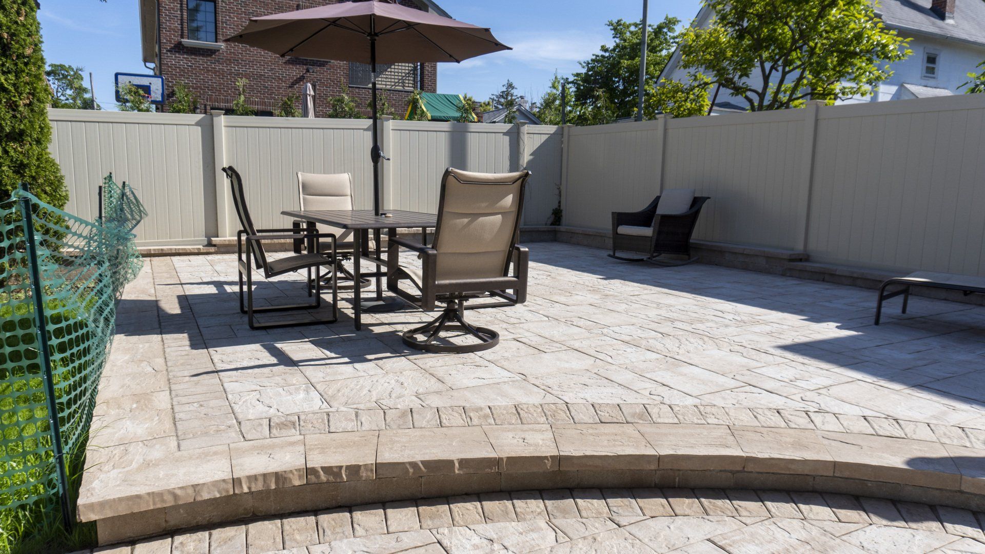 Outside Pavement With Chairs — Queens, NY — Dean Masonry Supply