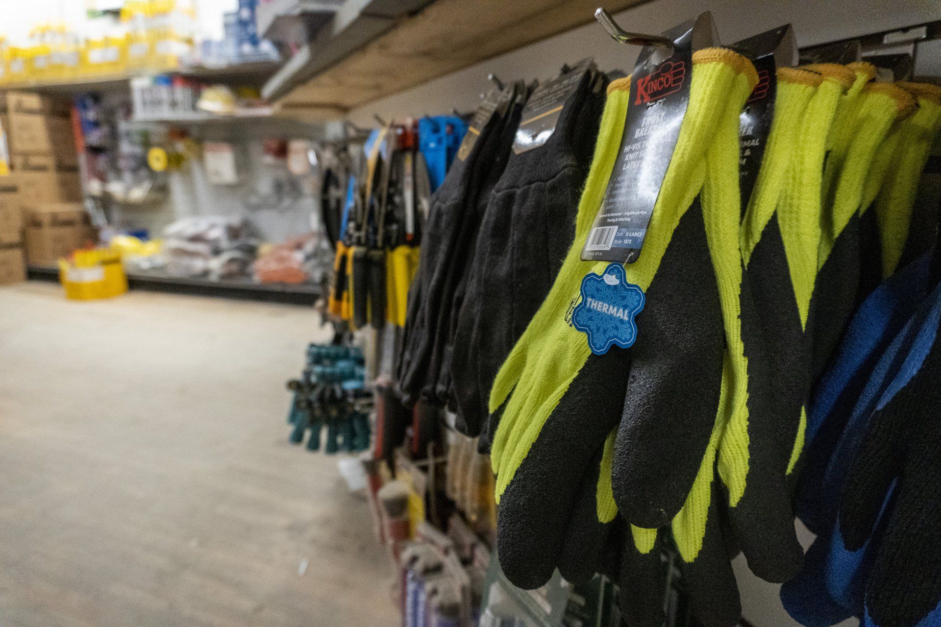 Set Of Black And Yellow Gloves — Queens, NY — Dean Masonry Supply