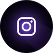 Instagram logo on a dark purple gradient background. White camera icon with long shadow.