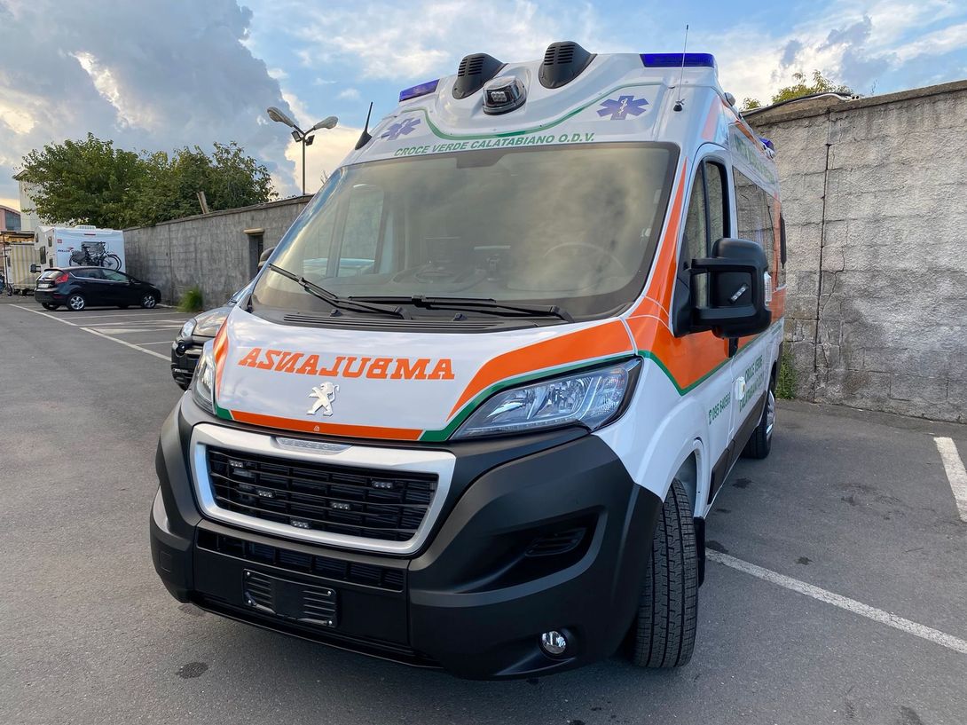 trasporto di un paziente in ambulanza