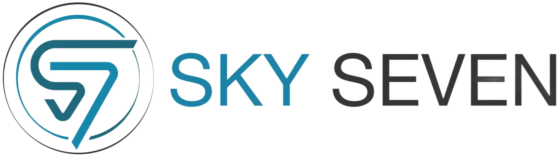 Logo voor Sky Seven met een gestileerde 