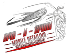 Logo for "BWB-N-SPINN" Mobile Detailing featuring a stylized car and phone number 903-920-8378.