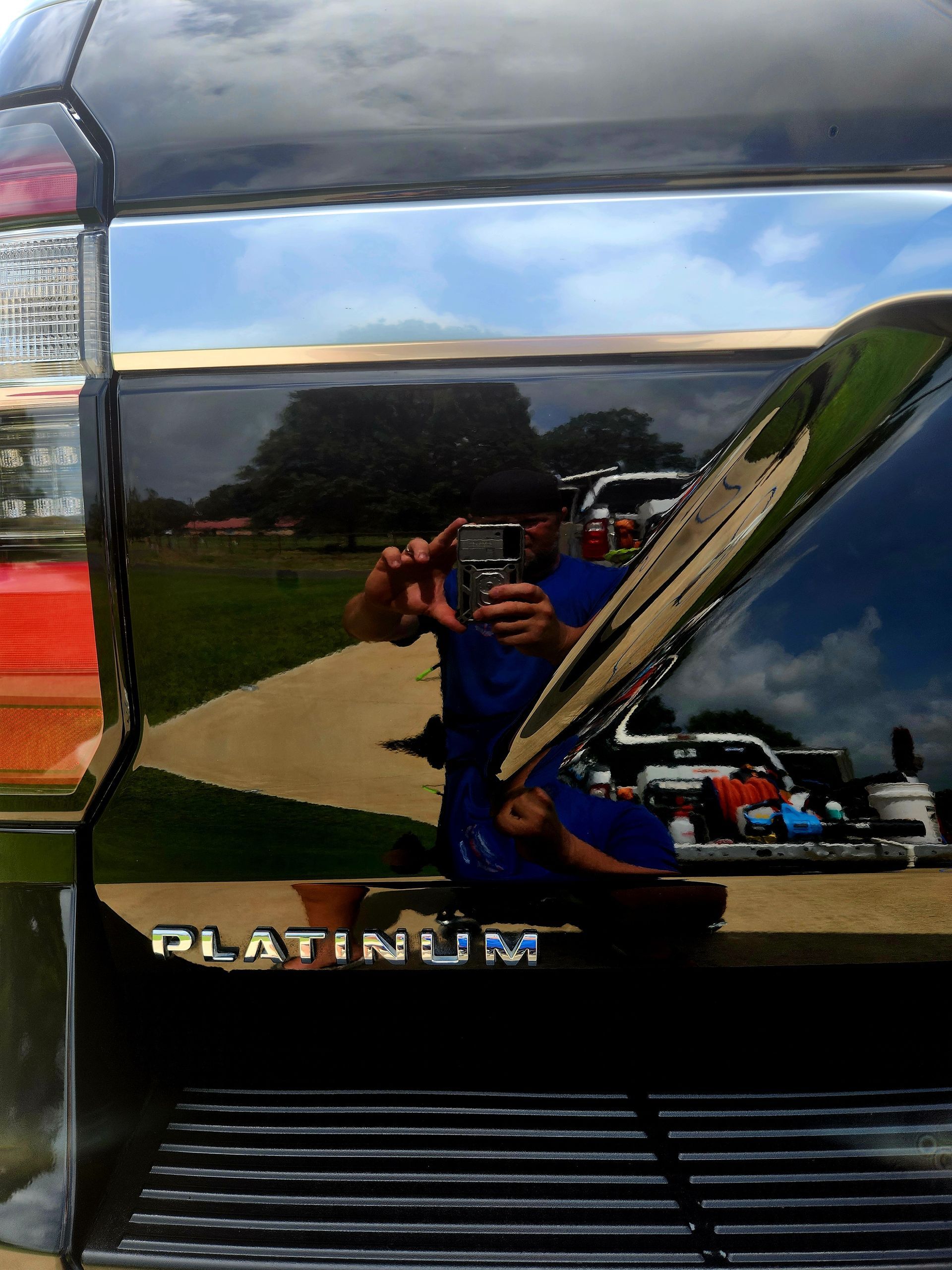 Black SUV rear with 