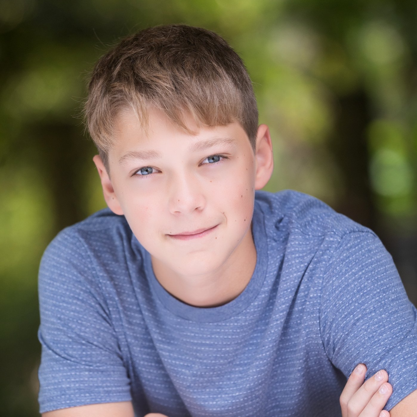 Head shot of young man, Caleb Shartle.