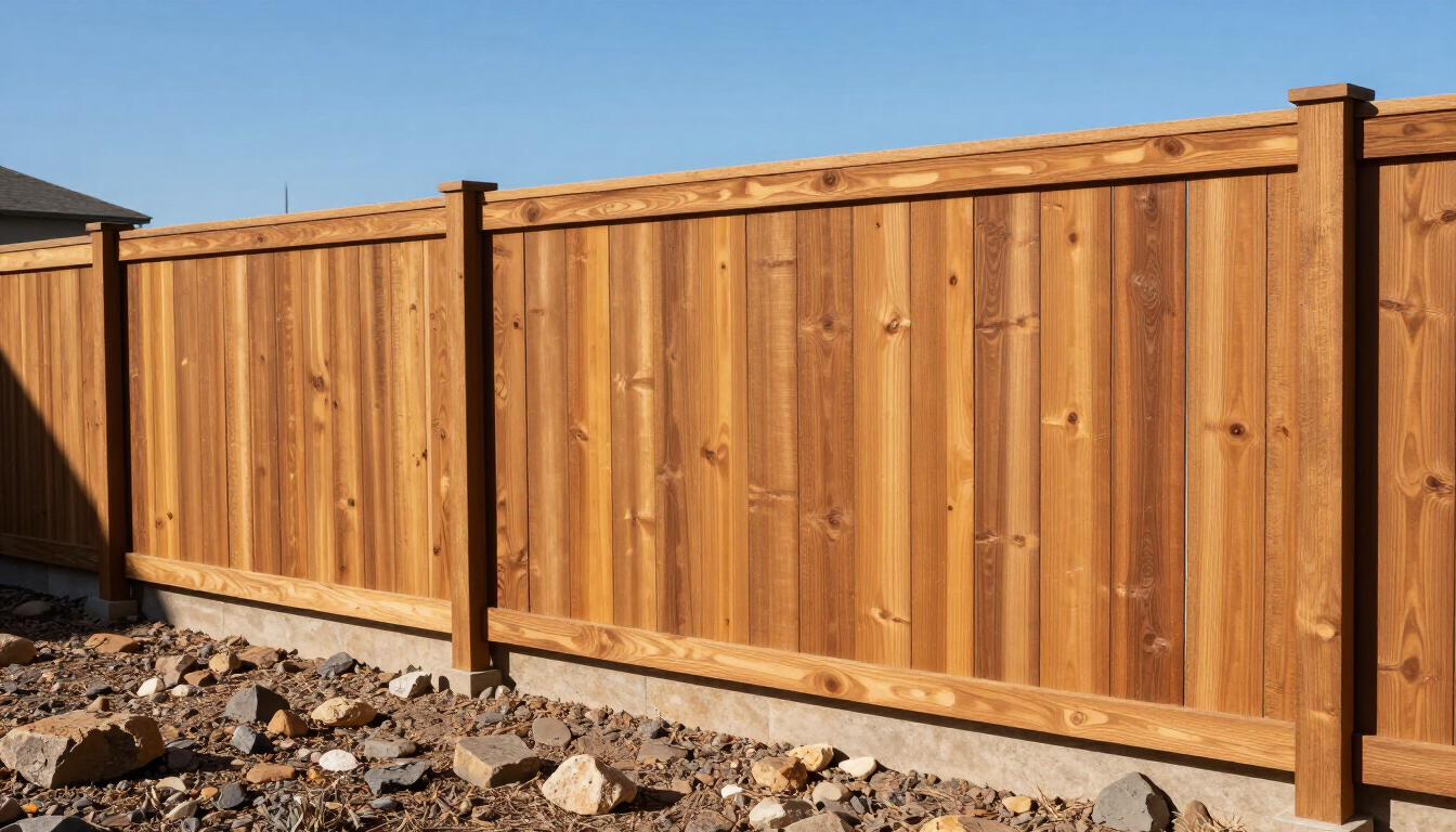 Modern Cedar Privacy Fence
