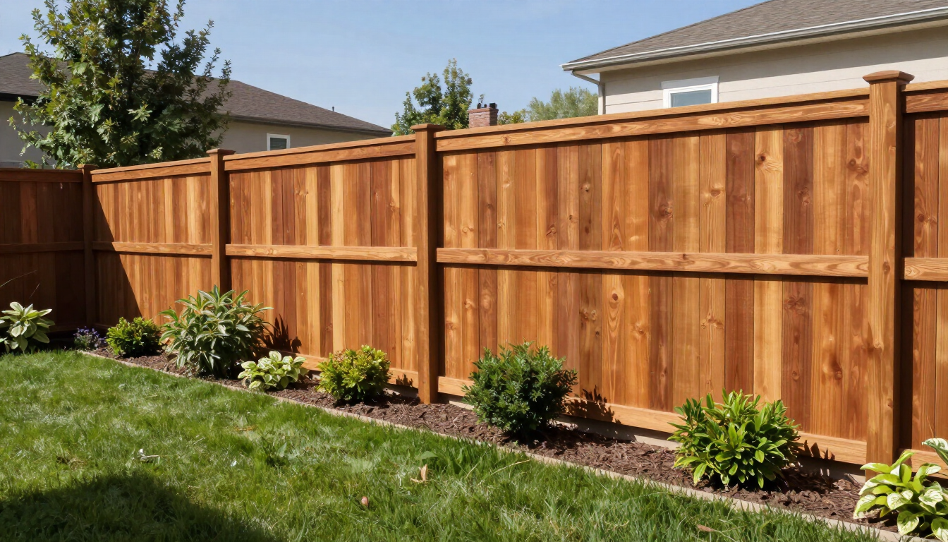 Denver residential cedar fence