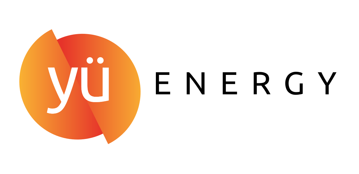 Logo of Yü Energy, featuring a stylized orange circle with the word 