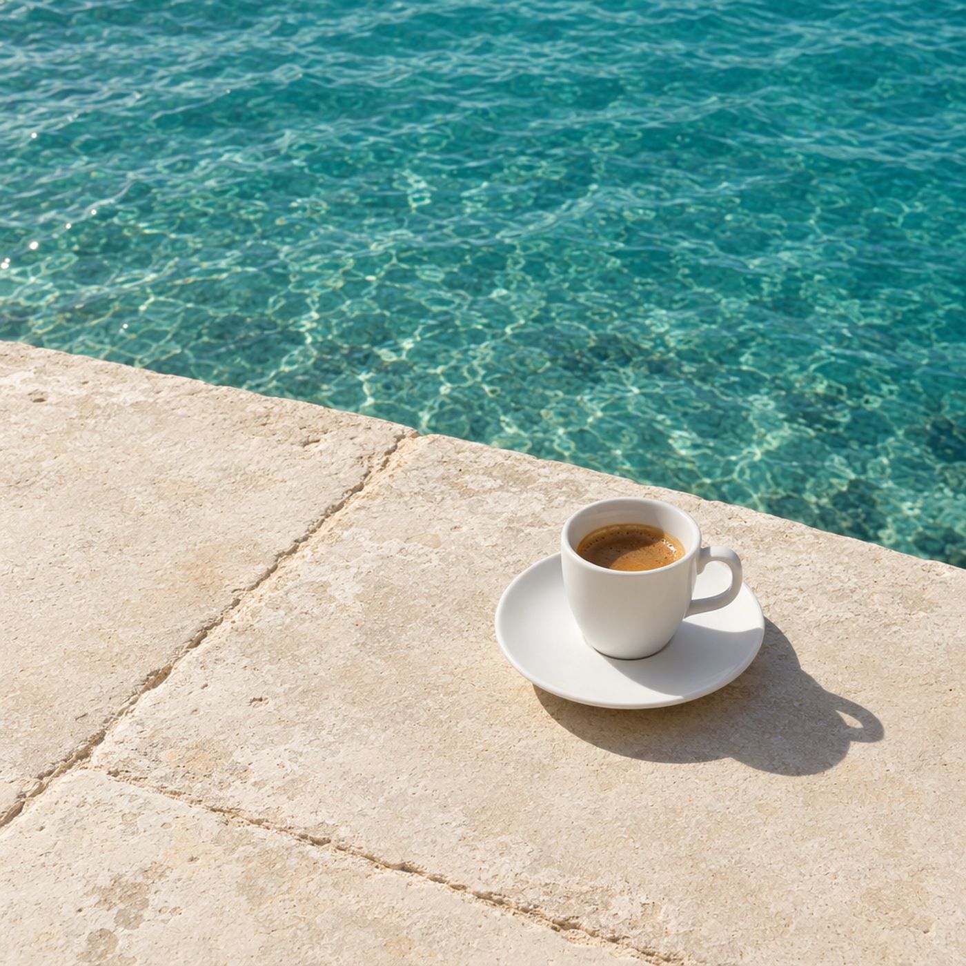 Decaf Club koffie aan zee