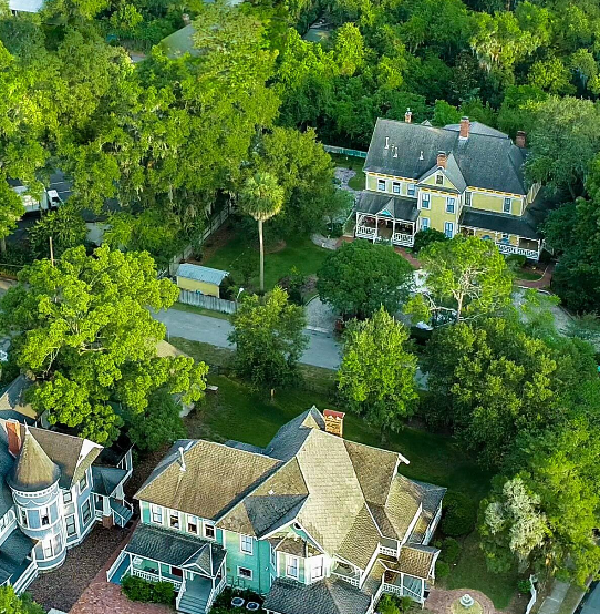 View of one of StayGainesville's largest properties: Laurel Oak Estate