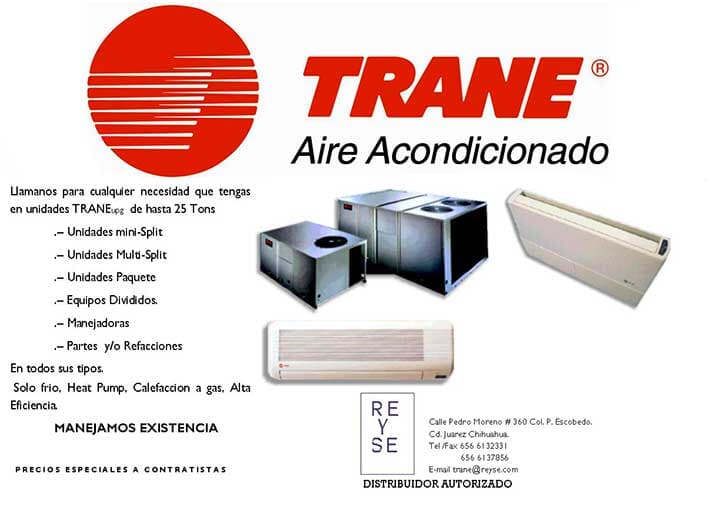 TRANE- JUÁREZ - AIRE ACONDICIONADO