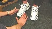 Hand Of A Man On A White Shoes - Lombard, IL - Zimmerman Scott A DPM