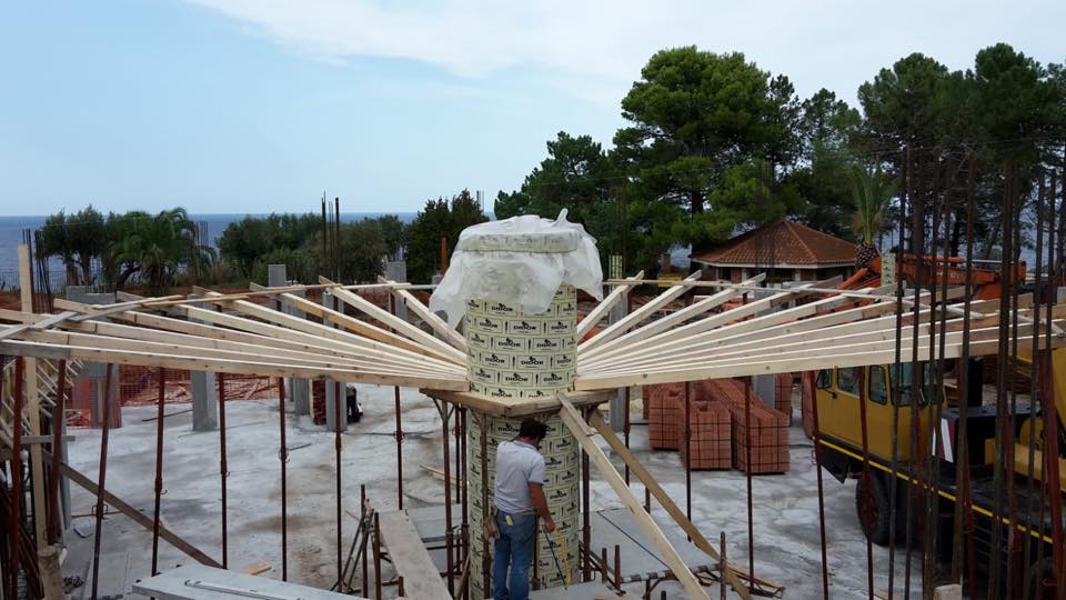 cantiere per nuova costruzione
