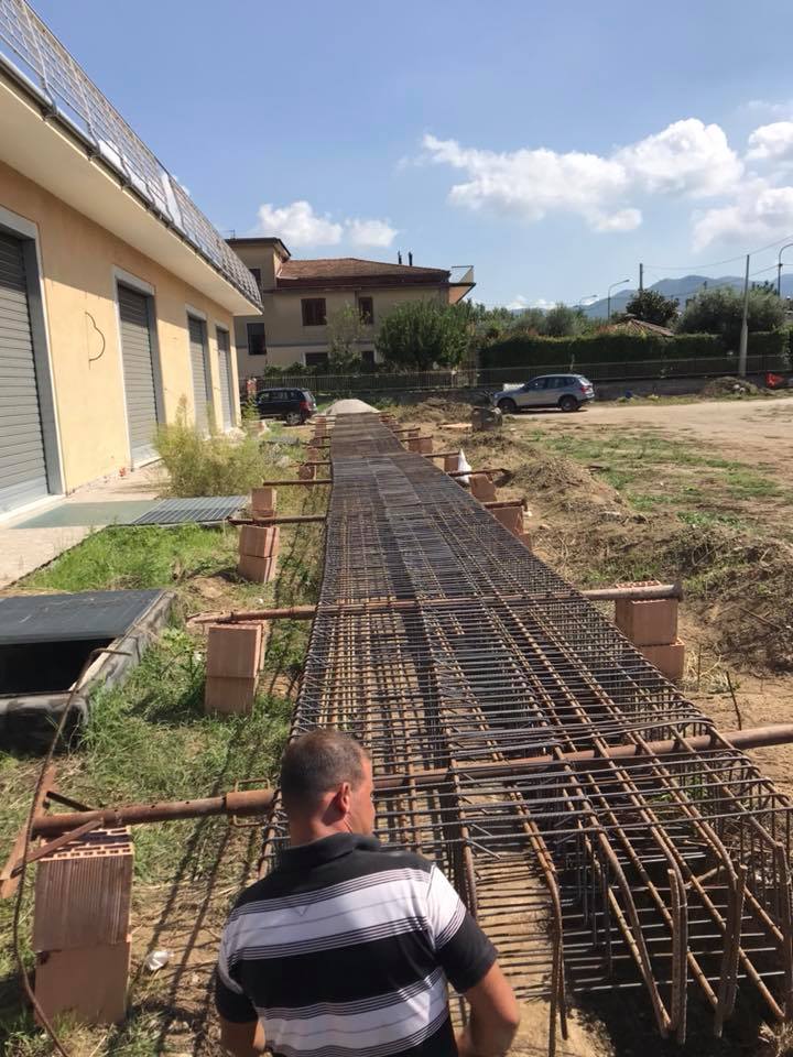 posa cemento armato per nuova costruzione edile