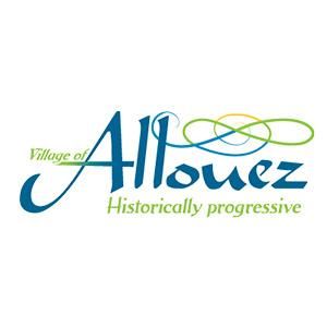 The logo for the village of allowez is historically progressive