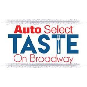 A logo for auto select taste on broadway