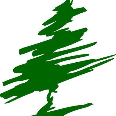 A drawing of a green tree on a white background