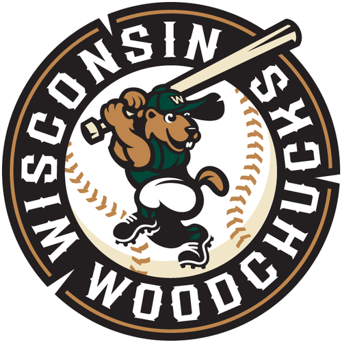 A logo for the wisconsin woodchucks baseball team