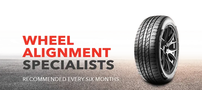 A wheel alignment specialist recommends wheel alignment every six months.