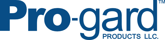 Pro-gard logo in blue with 