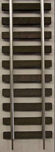 Vertical metal railing or grate with evenly spaced black bars on a light wall background