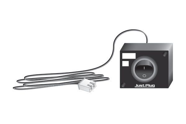 Black camera remote shutter release with coiled cable and connector plug