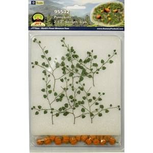 Pressed botanical specimen with green stems and orange seeds on a display card