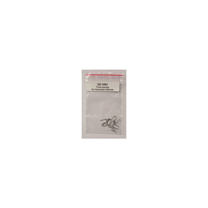 DZ-1003  Throw Springs for GarGraves Switches w/DZ-1000 Switch Machines- Pkg. 5