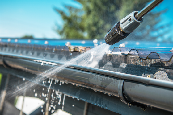 gutter pressure washing