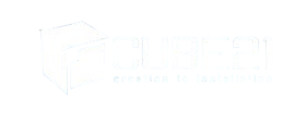 Faint outline of a 3D rectangular box or crate on a white background