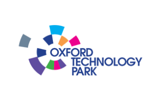 Oxford Technology Park logo with blue, purple, green, and gray circular icon