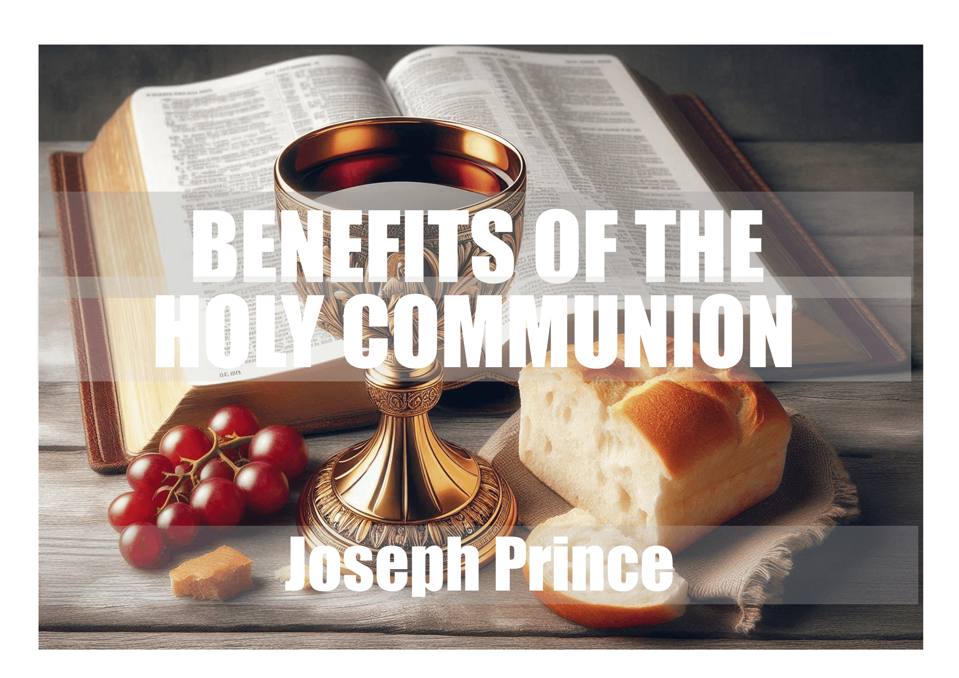 My Jesus
Joseph Prince
The Benefits of Taking Communion
Healing
