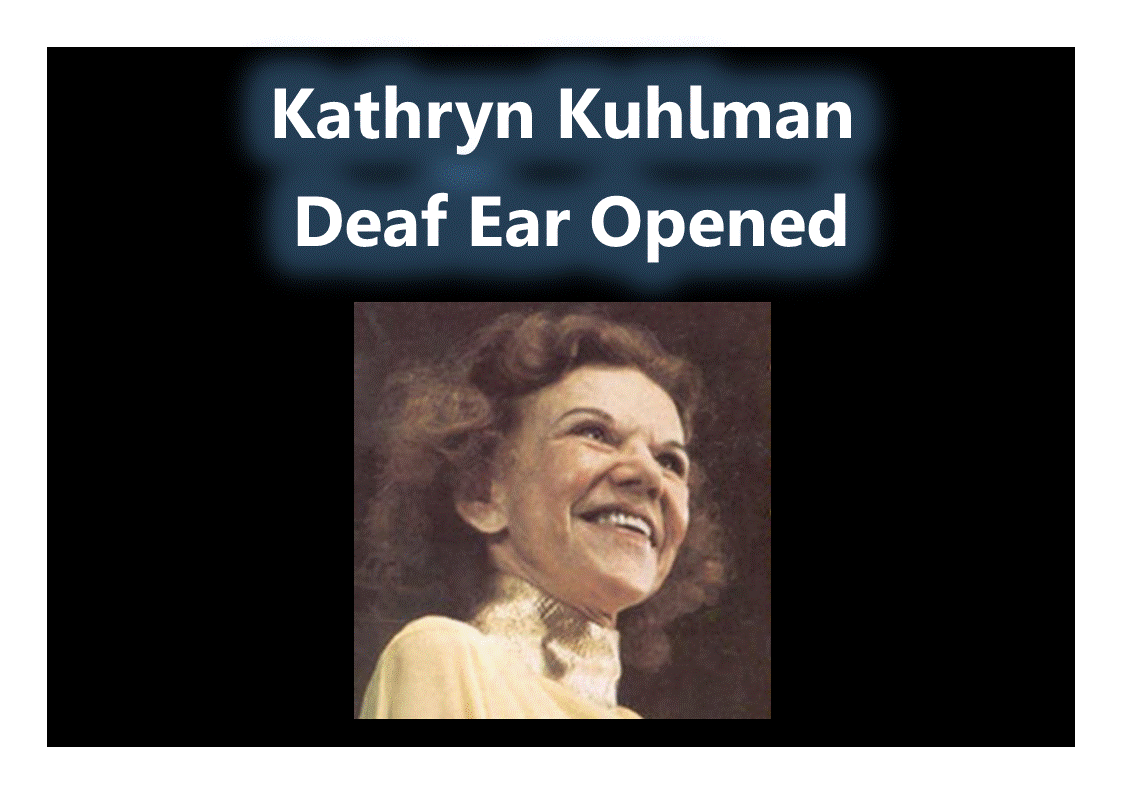 Kathryn Kuhlman Miracle Healing Service