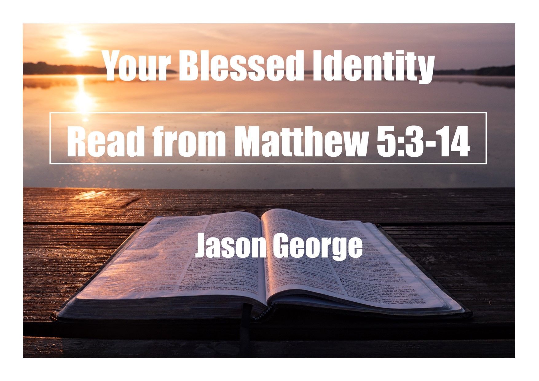 Blessed are you