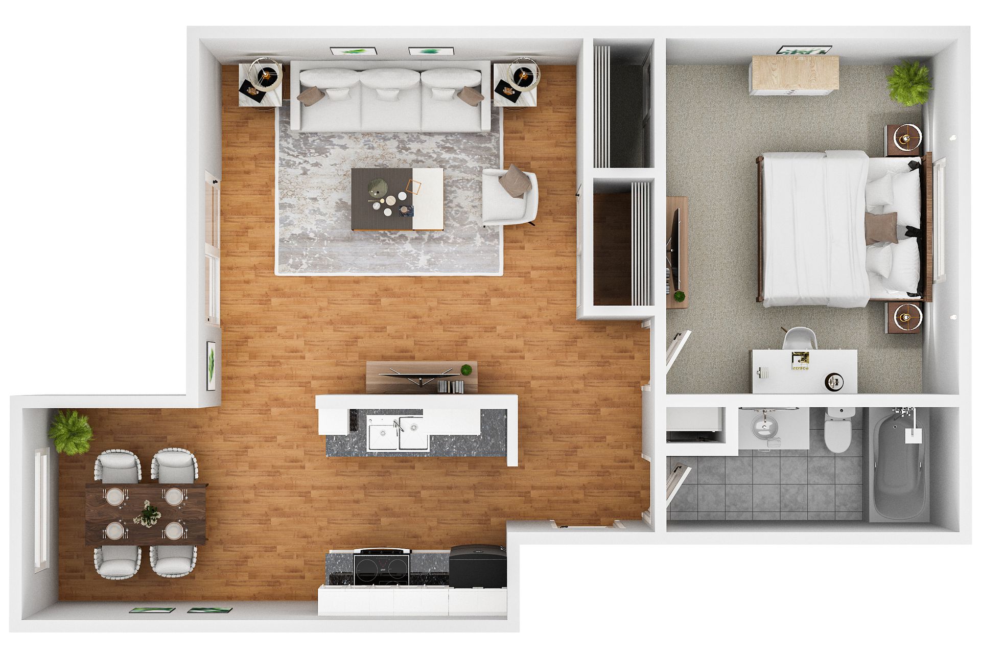 1 bedroom apartment