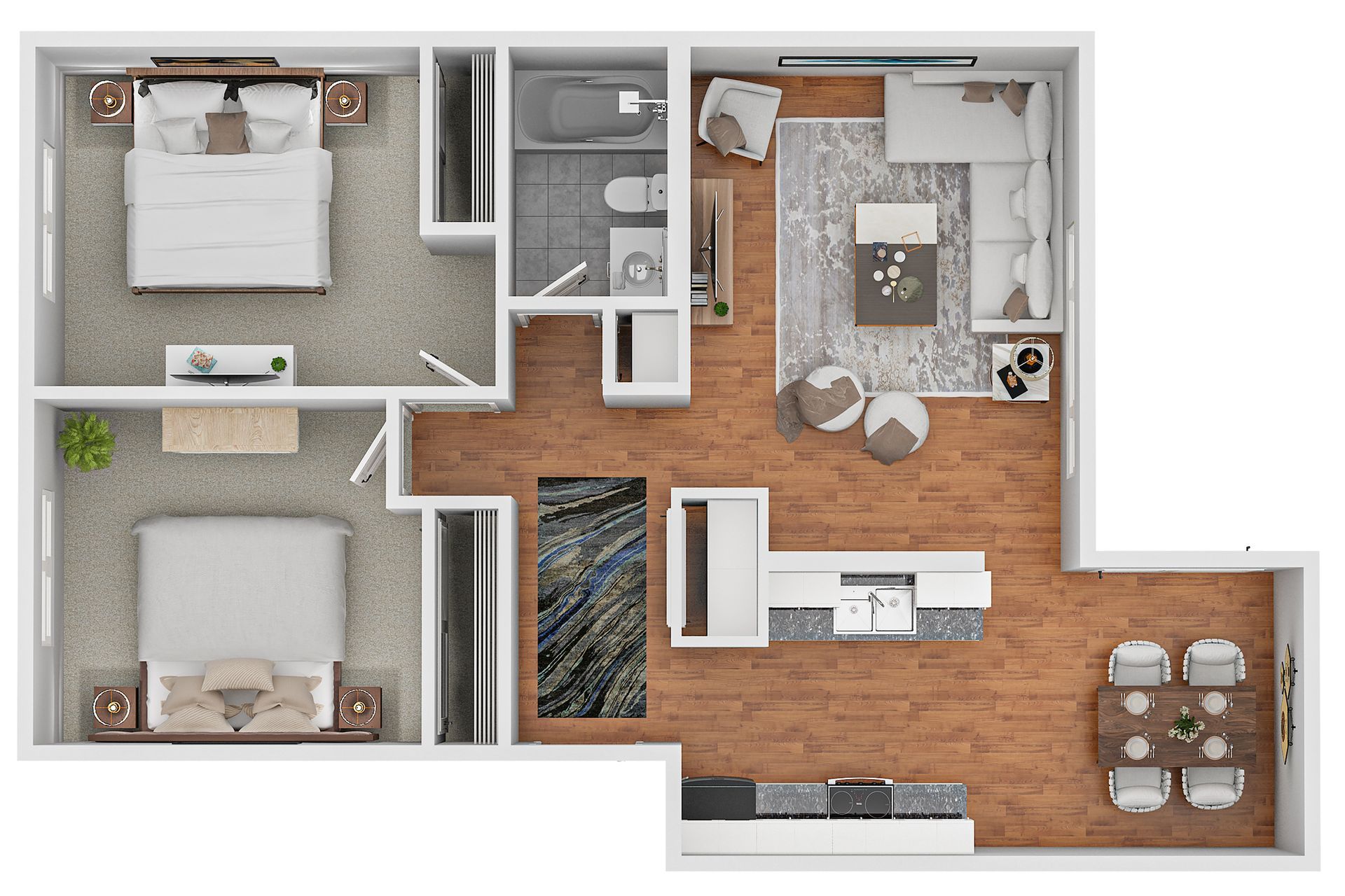 2 bedroom apartment