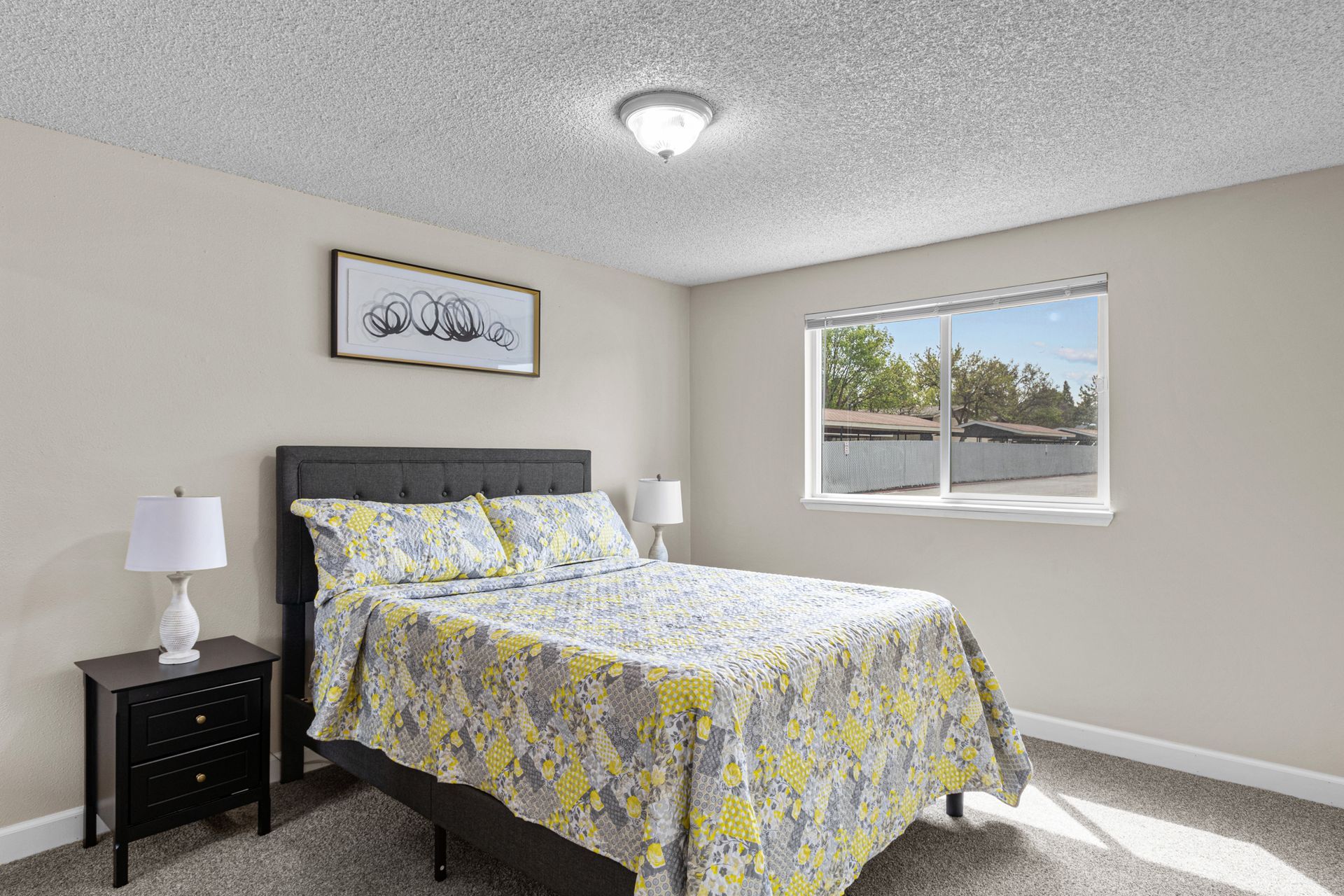Large bedroom with ample closet space