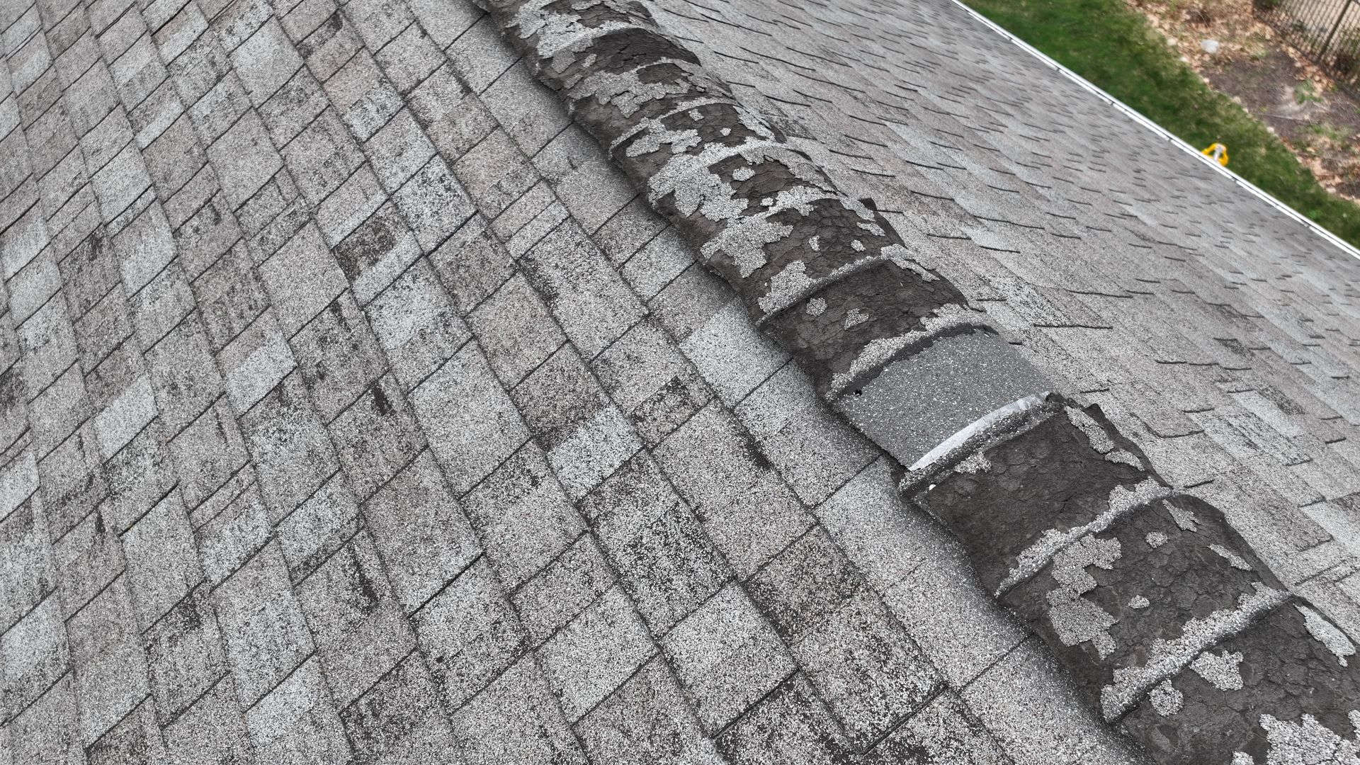 Dave Miner - Asphalt shingles naturally age over time