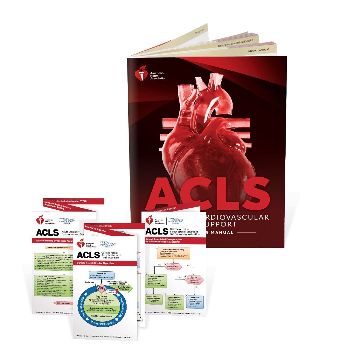 The official American Heart Association ACLS Provider course American Heart Association ACLS Provider course materials, the official AHA Advanced Cardiovascular Life Support program