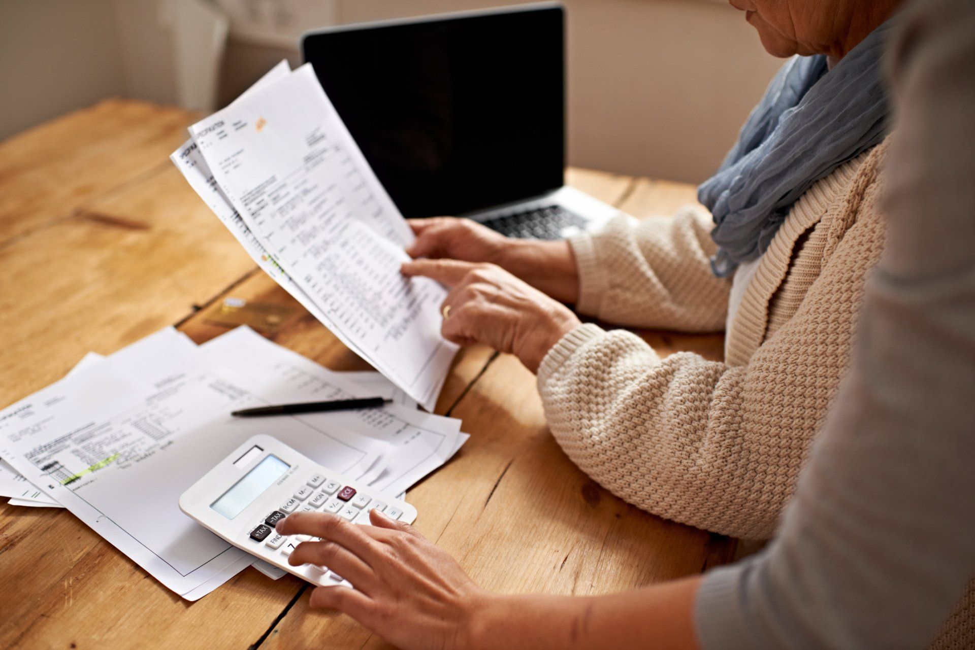 Cropped View Of Senior Woman - Yucaipa, CA - The Income Tax Office