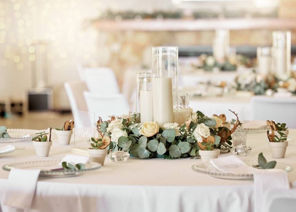 tavolo di una location per matrimoni a Verona e provincia