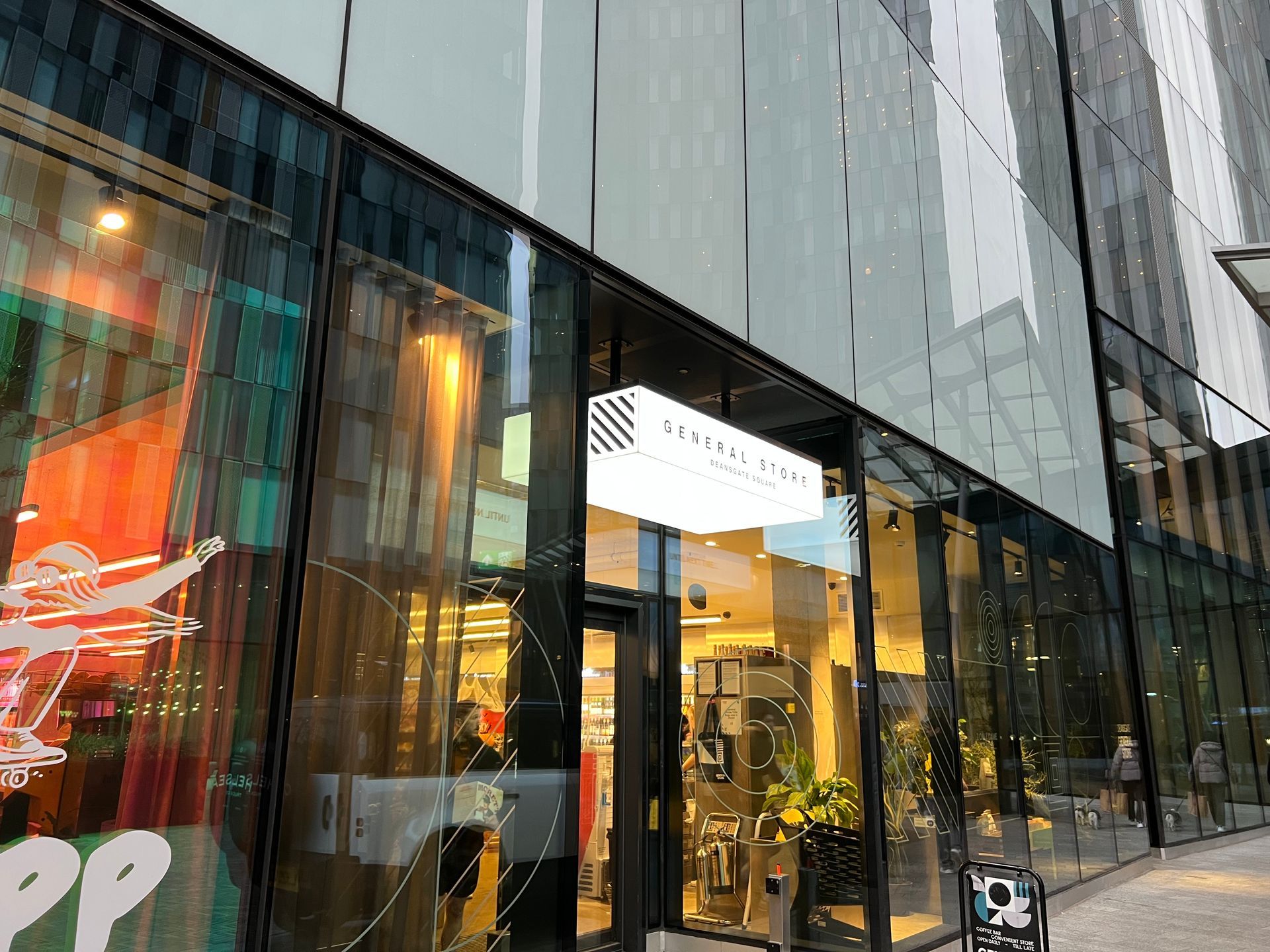 Exterior of a store,