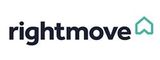 Rightmove logo with dark text and a teal house icon.