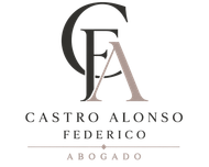 Logotipo de Castro Alonso Abogados con el monograma CA estilizado en negro y beige.