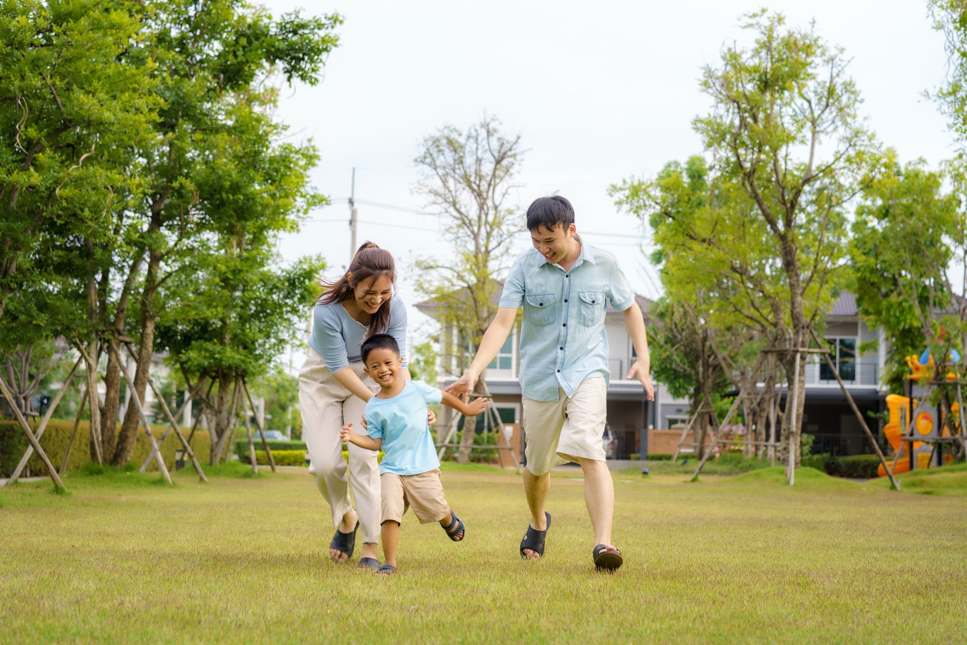 Source: Giles-Corti B, et al. Increasing walking: How important is distance to, attractiveness, and size of public open space? American Journal of Preventive Medicine. 2005;28(2, Supplement 2):169-76. A group of people are walking down a path in a park.
