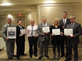 Among award recipients is David M. Nardolillo, center.