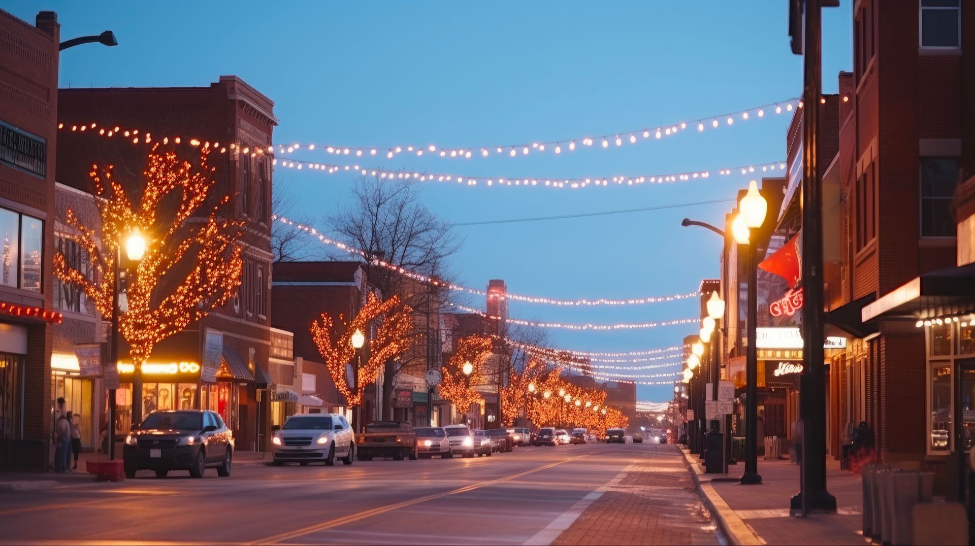 A street view of downtown Sioux Falls