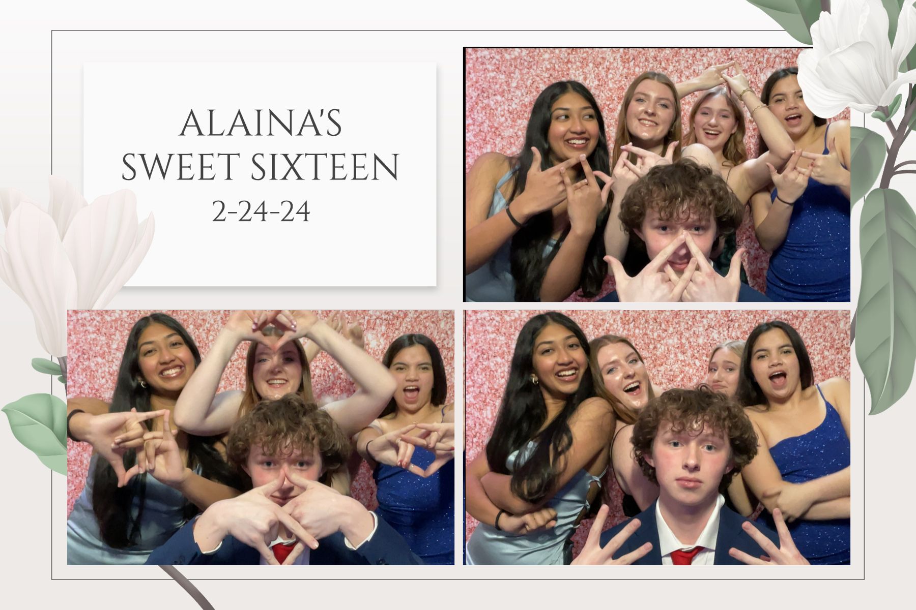 photo booth print at mahoney event center Ambler