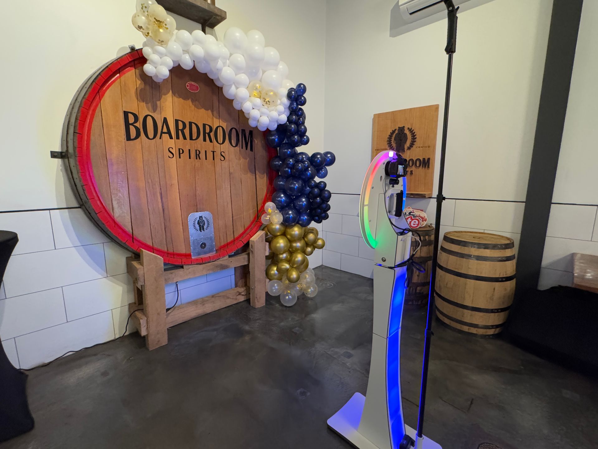 photo booth at boardroom spirits in lansdale pa