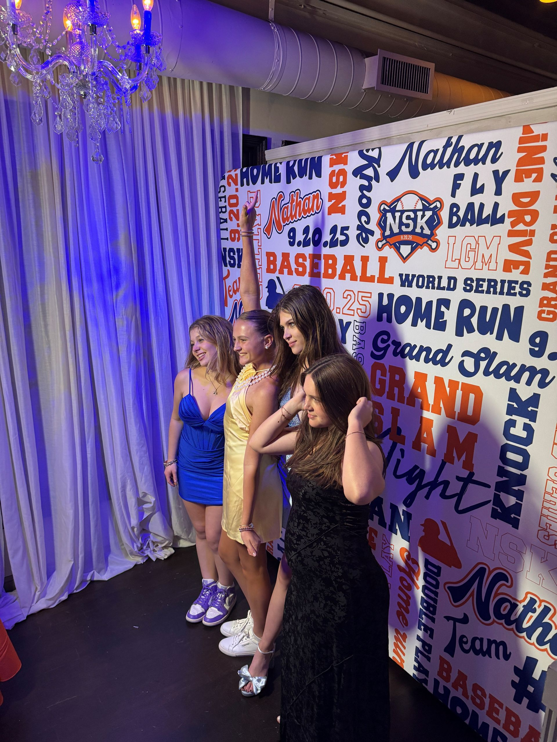 group in photo booth at a Bar Mitzvah at  platform 30 in manayunk pa