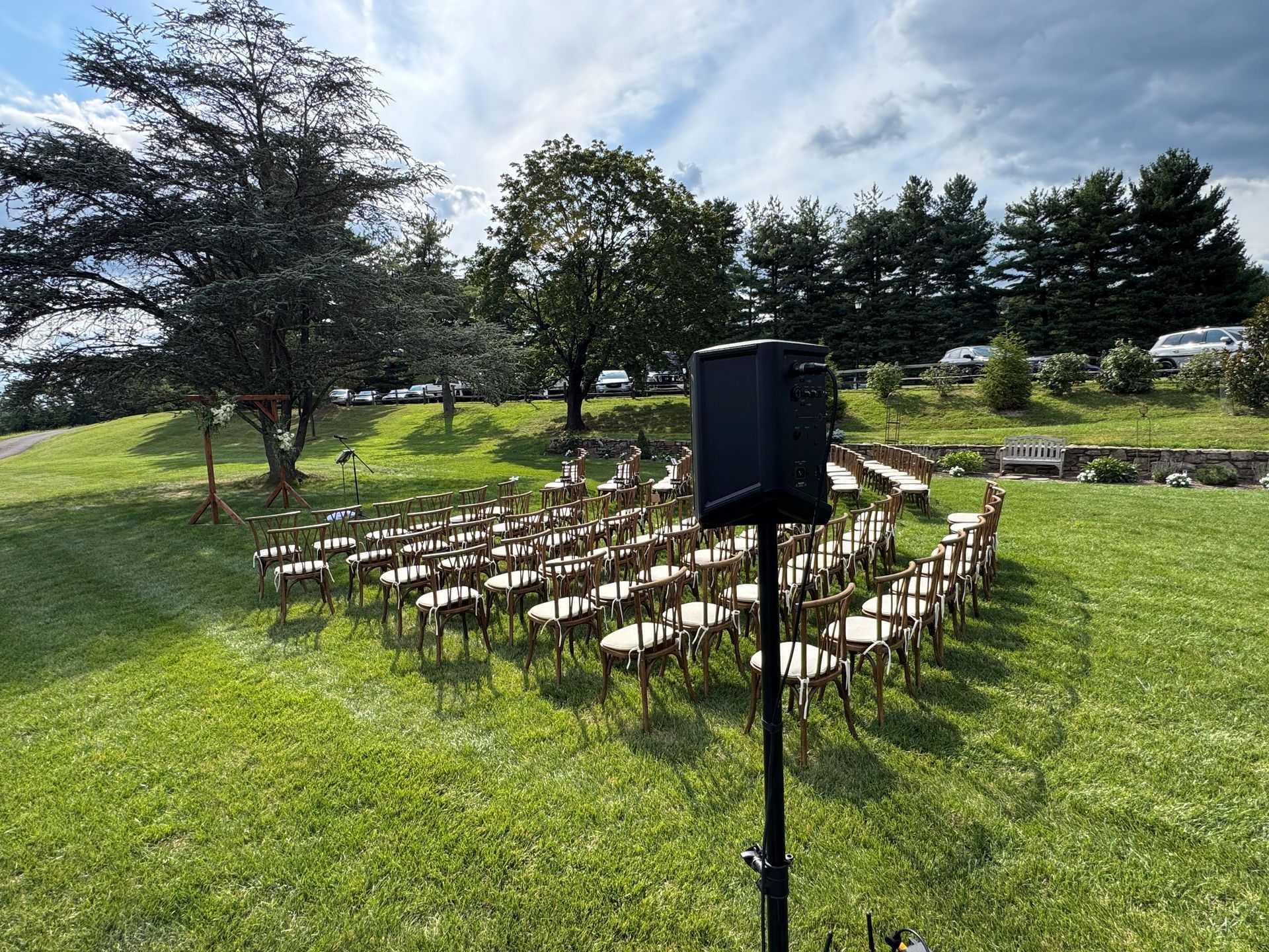 inn at fox briar farm wedding ceremony
